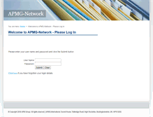 Tablet Screenshot of apmg-network.com